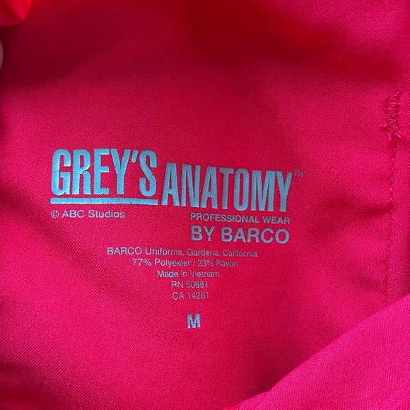 Grey’s Anatomy Women’s Scrub Pants Professional Wear Pants Color Pink Sz Medium - Picture 10 of 11